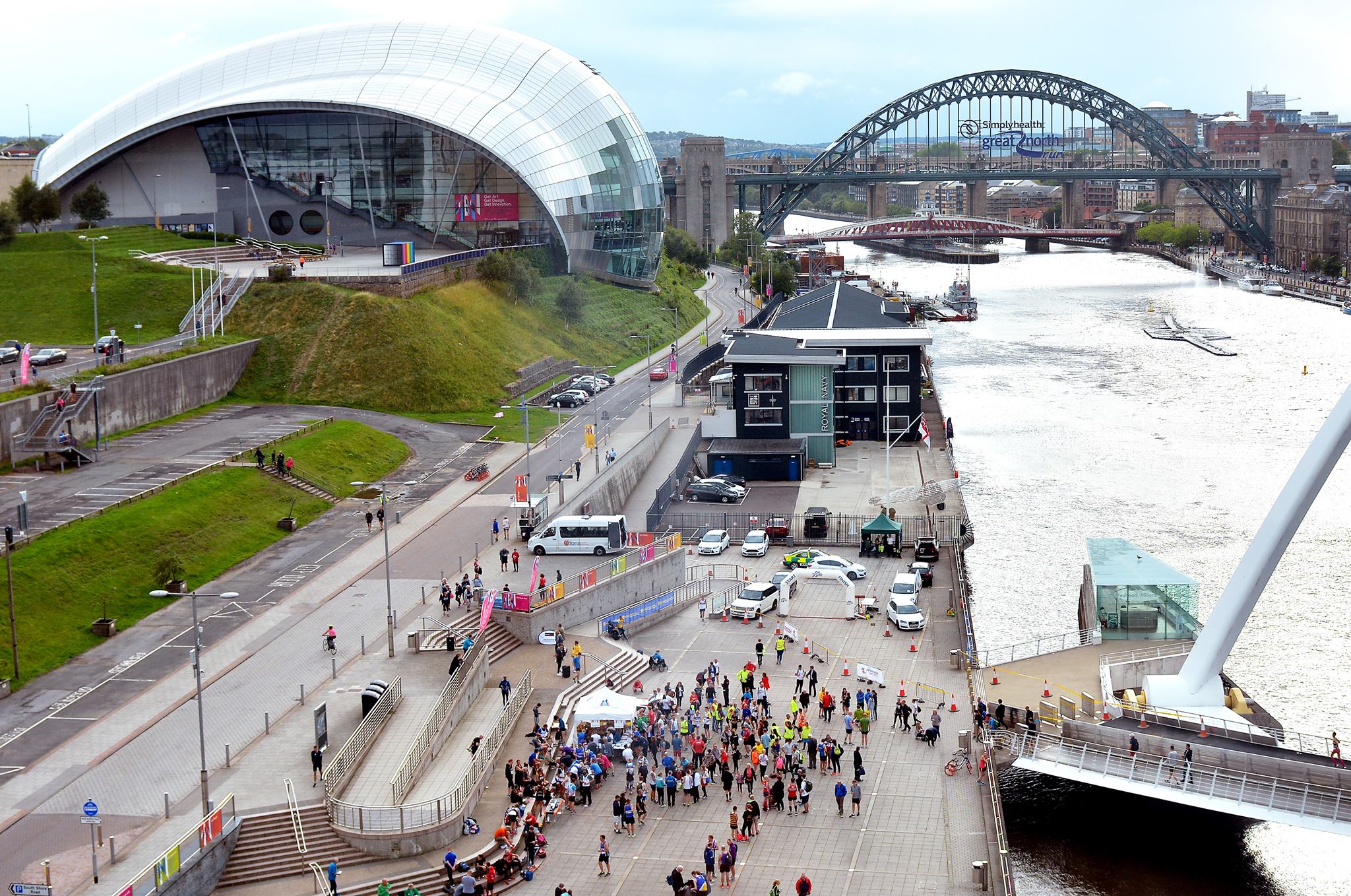 Aerial view of Newcastle.